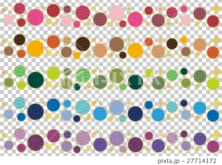 線套的炫彩日本花紋圓點 27714172