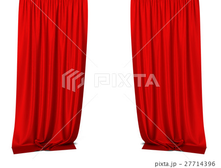 Red curtains 27714396