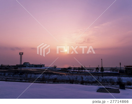 有珠山サービスエリアからの夕日 有珠山サービスエリアからの夕日 27714866