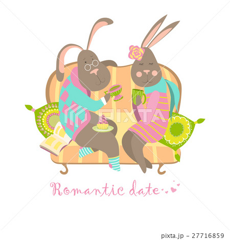 Cute bunnies in love 27716859