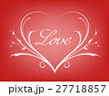 Valentines card with line heart 27718857