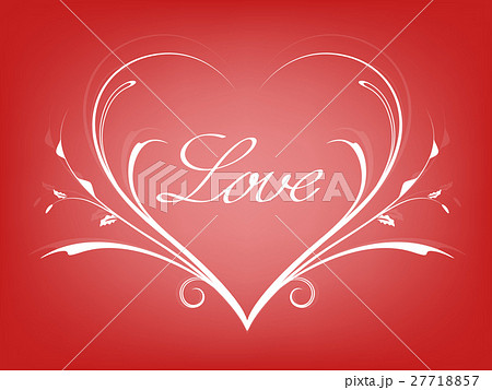 Valentines card with line heart 27718857