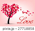 Valentines card with heart tree 27718858