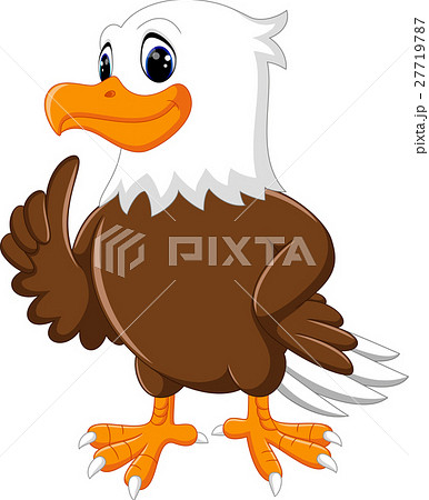 illustration of cute eagle cartoon - Stock Illustration [27719787] - PIXTA