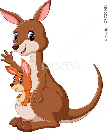illustration of cute Kangaroo cartoon - Stock Illustration [27720986] -  PIXTA