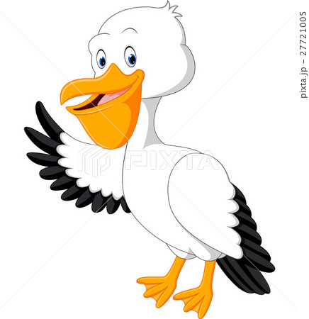 illustration of Cute pelican cartoon - Stock Illustration [27721005] - PIXTA