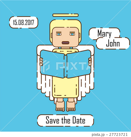 Save the Date card angel 27723721