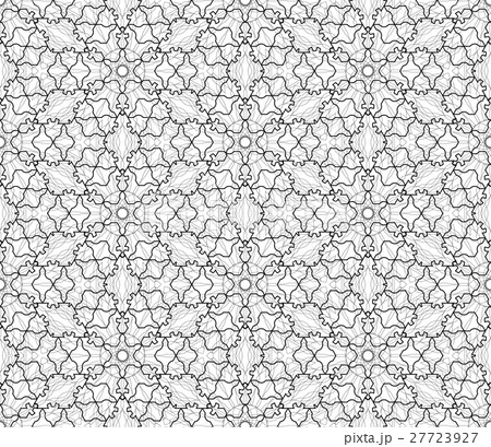 Complicated vector seamless black white background Complicated vector seamless black white background 27723927