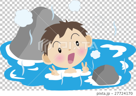 A child entering a hot spring A child entering a hot spring 27724170