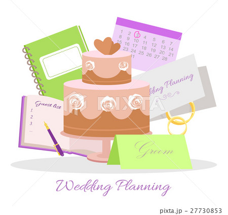 Wedding Planning Vector Concept in Flat Design Wedding Planning Vector Concept in Flat Design 27730853