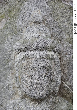 信州の文化財 名工 守屋貞治の石仏 十一面観世音菩薩像 頭部正面(伊那市西春近表木法音寺) 信州の文化財 名工 守屋貞治の石仏 十一面観世音菩薩像 頭部正面(伊那市西春近表木法音寺) 27731363