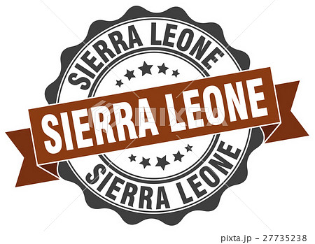 Sierra Leone round ribbon seal Sierra Leone round ribbon seal 27735238