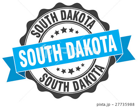 South Dakota round ribbon seal South Dakota round ribbon seal 27735988