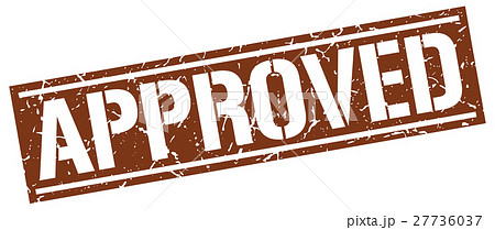 approved square grunge stamp 27736037