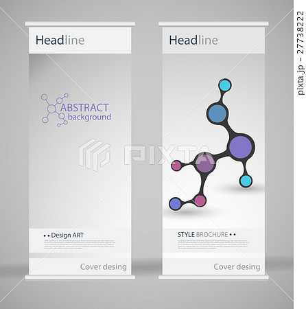 Brochure cover design. Abstract roll up. Modern 27738222