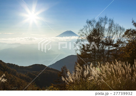 秋の富士山　丸山林道にて 27739932