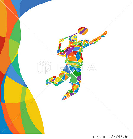 Summer Games Abstract Colorful Pattern Withのイラスト素材