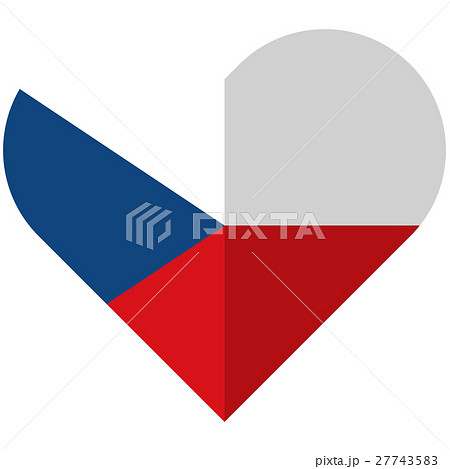 Czech Republic flat heart flag Czech Republic flat heart flag 27743583