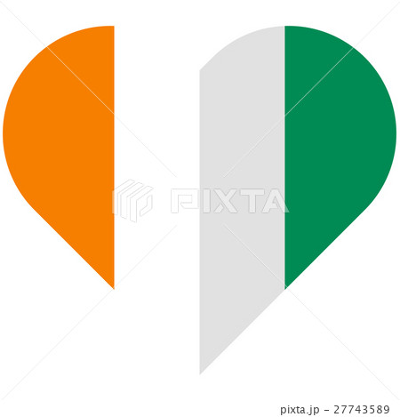 C te d Ivoire flat heart flag C te d Ivoire flat heart flag 27743589