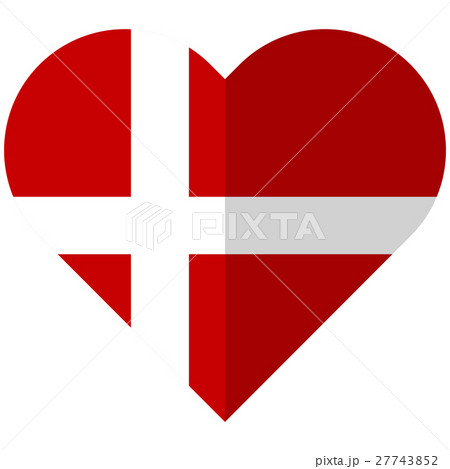 Denmark flat heart flag Denmark flat heart flag 27743852