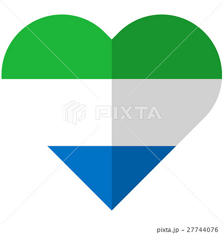 Sierra Leone flat heart flag Sierra Leone flat heart flag 27744076