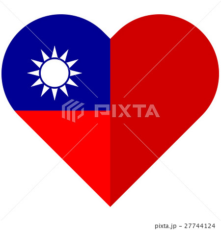 Republic of China flat heart flag Republic of China flat heart flag 27744124