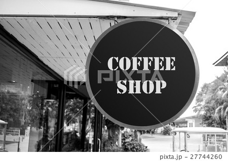 Coffee shop sign board Coffee shop sign board 27744260