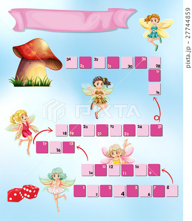 Game template with fairies flying Game template with fairies flying 27744859