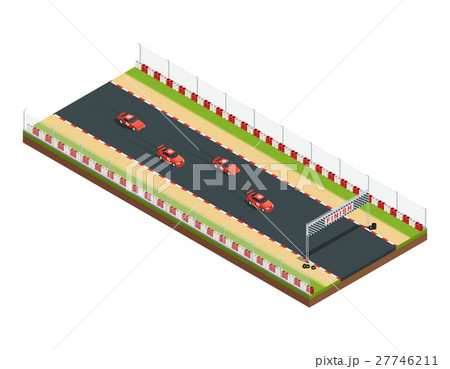 Isometric Race Track Composition Isometric Race Track Composition 27746211
