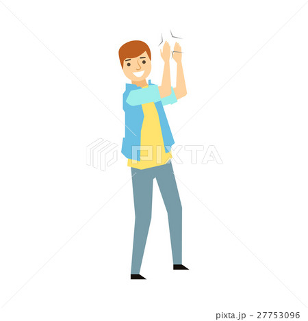 Guy Clapping His HandsPart Of Funny Drunk People - Stock Illustration  [27753096] - PIXTA