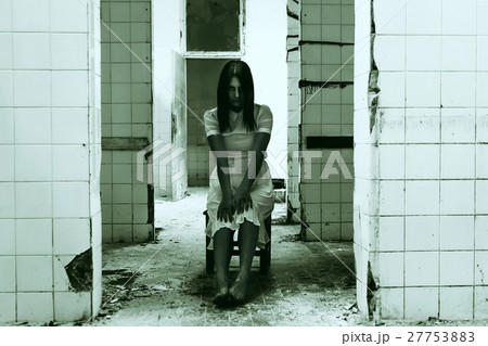 Horror scene of a scary woman 27753883