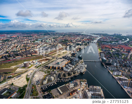 City aerial view over Copenhagen City aerial view over Copenhagen 27755125