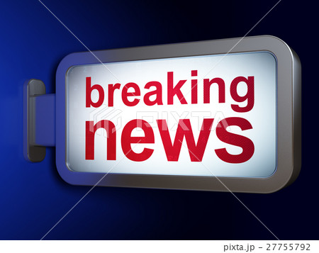 News concept: Breaking News on billboard 27755792
