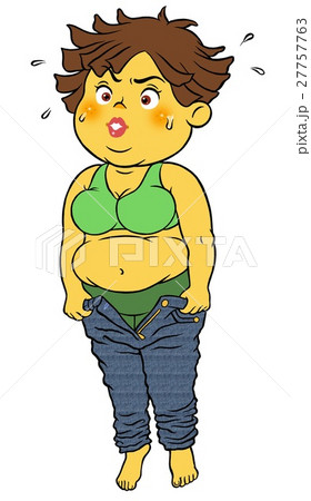 ダイエットを決意する女性 27757763