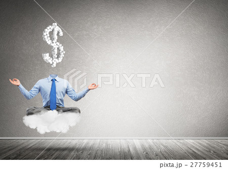 Headless meditating businessman 27759451