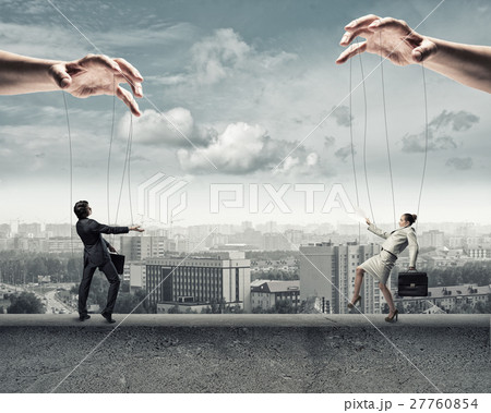 two puppet businessman 27760854