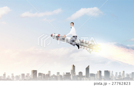 Man riding missile 27762823