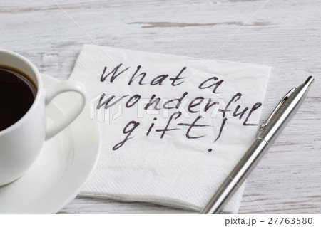 Love confession on napkin Love confession on napkin 27763580