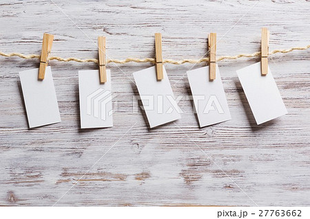 Paper hang on clothesline Paper hang on clothesline 27763662