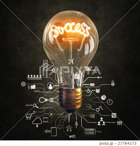 Bright idea for success Bright idea for success 27764273
