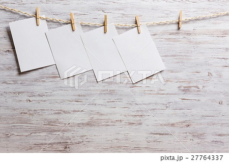Paper hang on clothesline Paper hang on clothesline 27764337