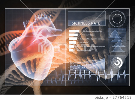 Medicine user interface, 3D rendering Medicine user interface, 3D rendering 27764515