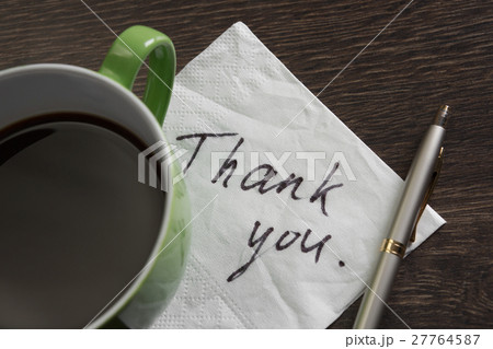 Message written on napkin 27764587
