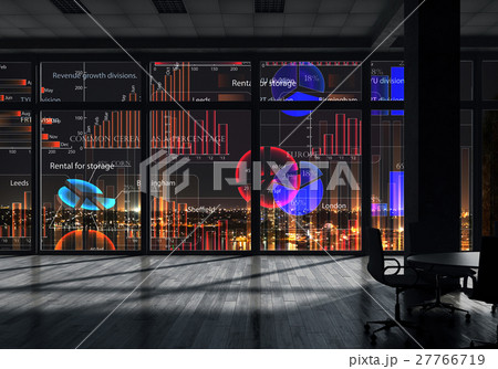 Night office interior Night office interior 27766719