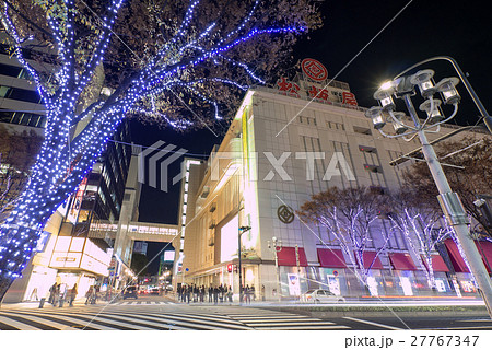 名古屋街並み 松坂屋前 スクランブル交差点 とイルミネーション 名古屋街並み 松坂屋前 スクランブル交差点 とイルミネーション 27767347