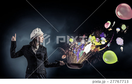 She is going to cook her idea She is going to cook her idea 27767713