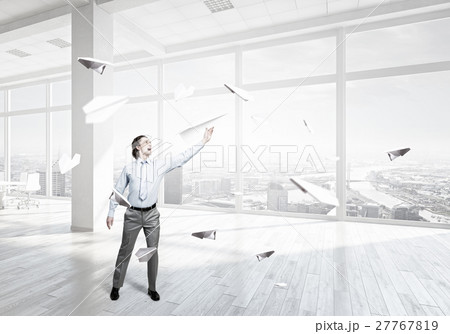 Careless businessman in office Careless businessman in office 27767819