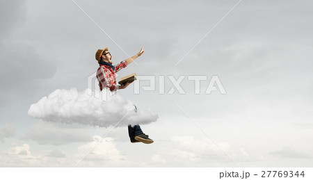 Hipster guy with book 27769344