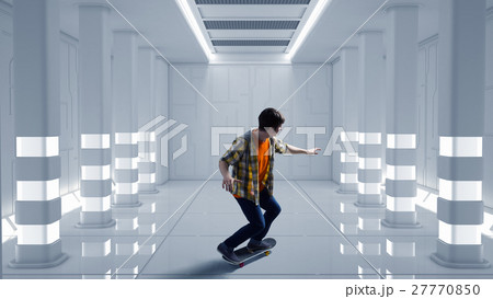 Boy ride skateboard Boy ride skateboard 27770850
