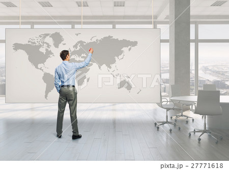 Businessman in office mixed media 27771618